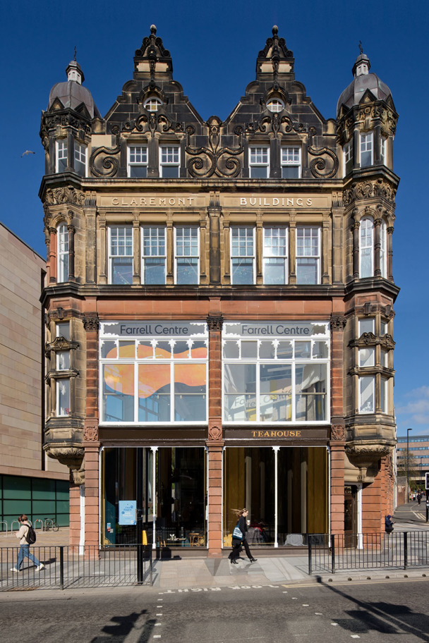 The front of the Farrell Centre in the Claremont Buildings