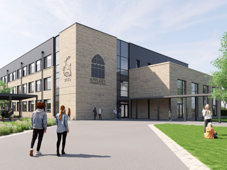 A visual render of Appleby Grammar School, which secured planning approval