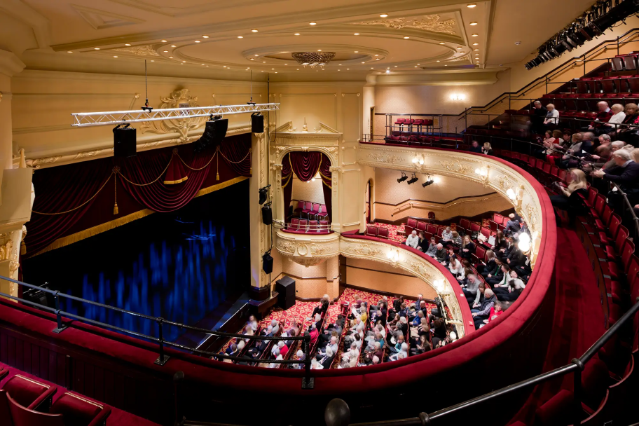 Inside the Darlington Hippodrome crowds gather for a show