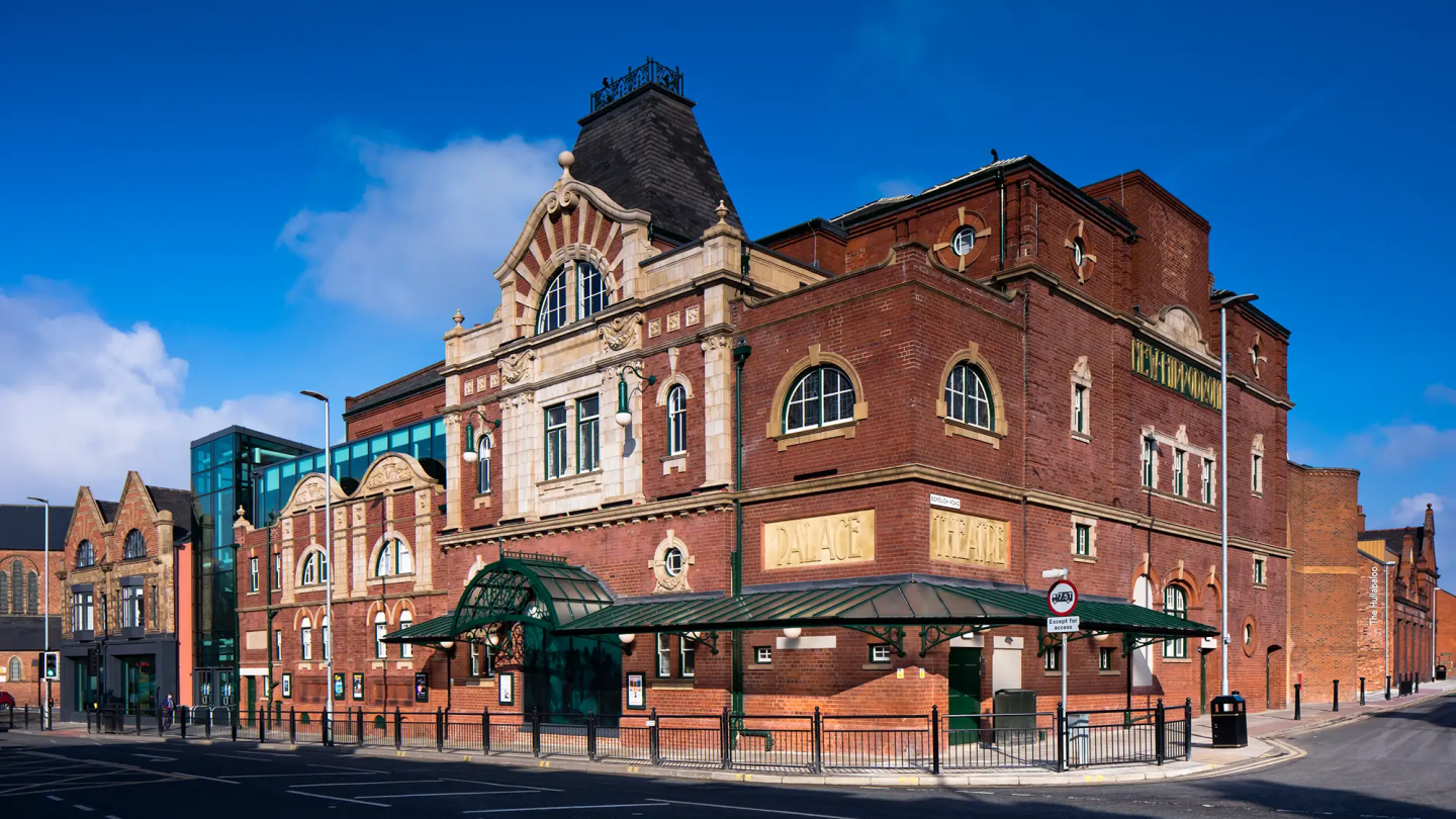 An outside street view of the Darlington Hippodrome