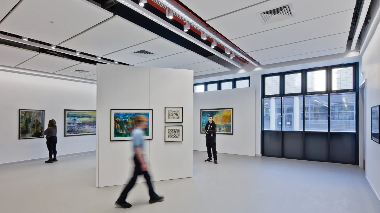 Inside STEAM studios art gallery