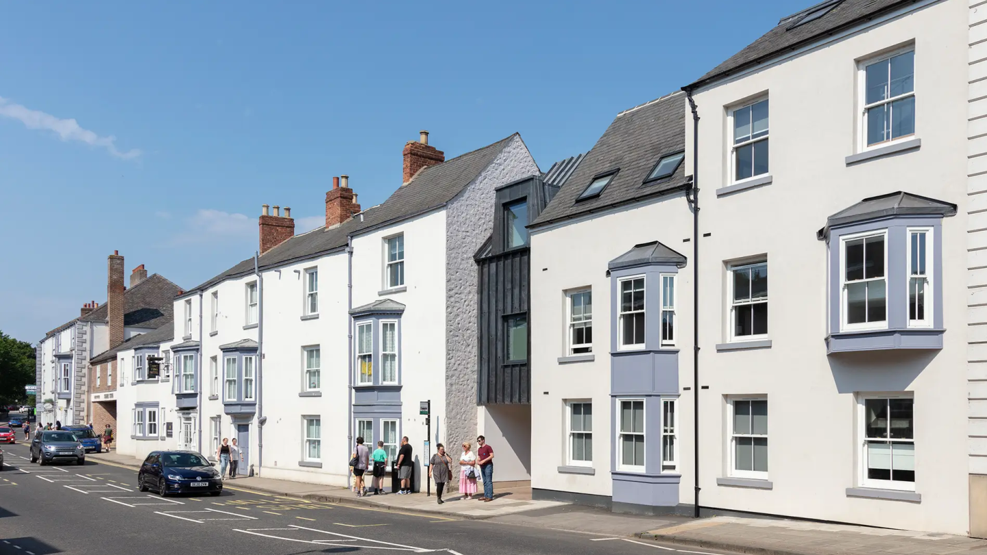 A street view of Three Tuns student residences in Durham