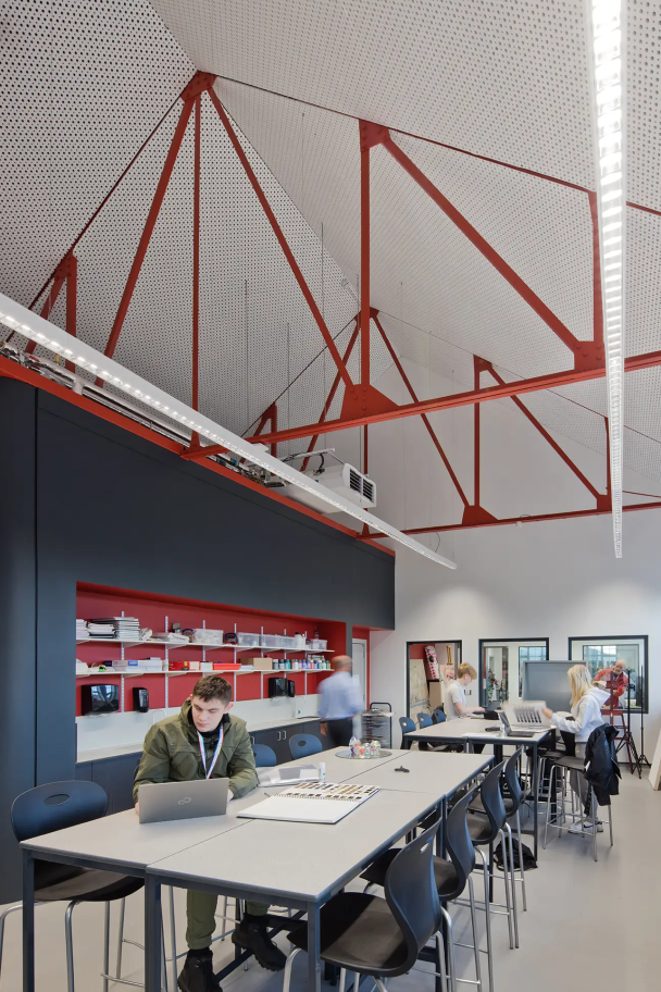 Students work Inside STEAM Studios