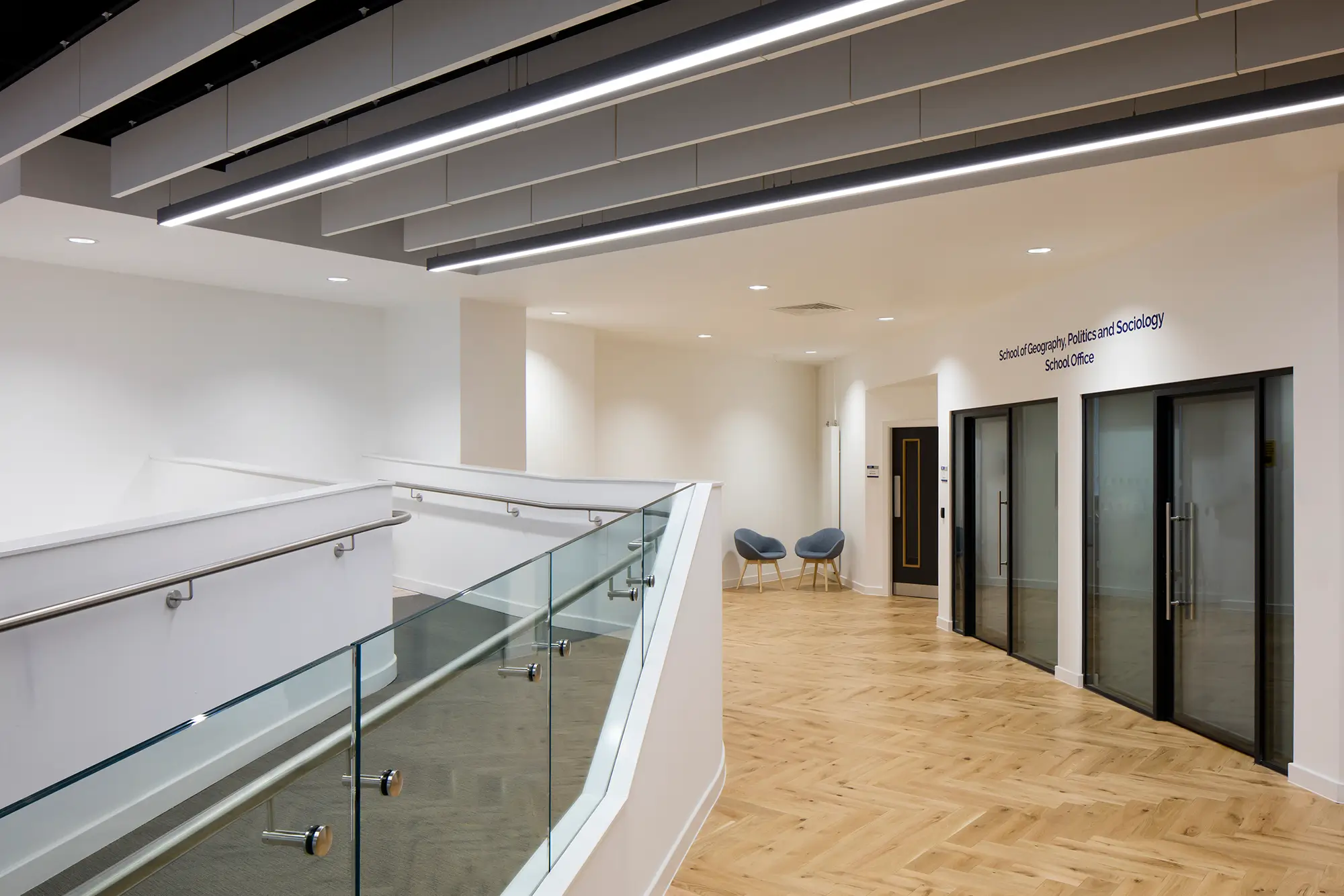 A inside view of the School of Geography, Politics and Sociology School Office