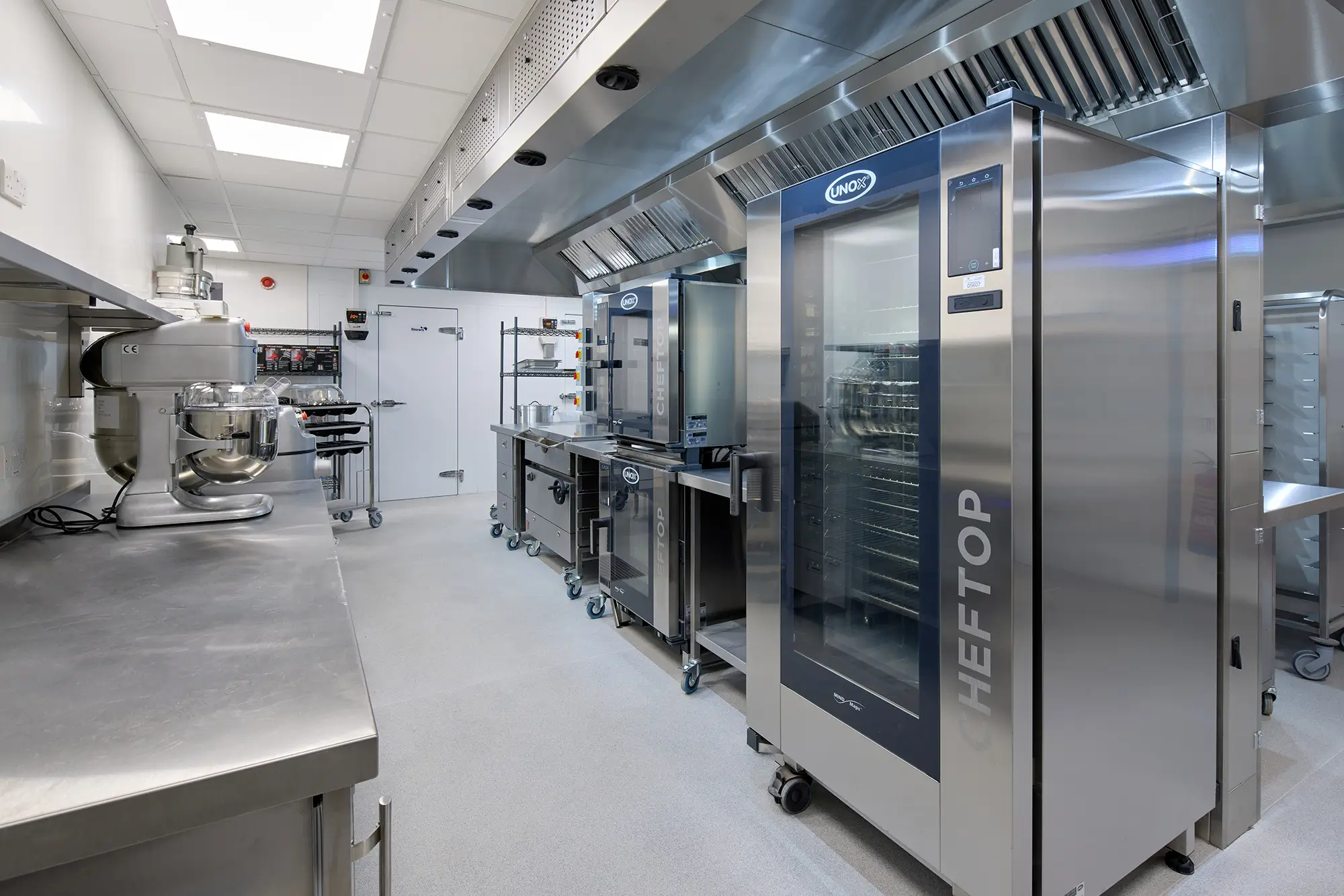 Inside the kitchen at Belle Vue academy