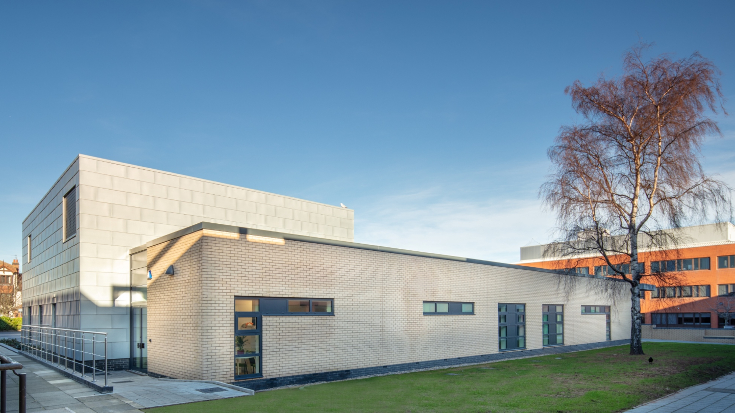 Outside long shot of the Cadaveric Facility