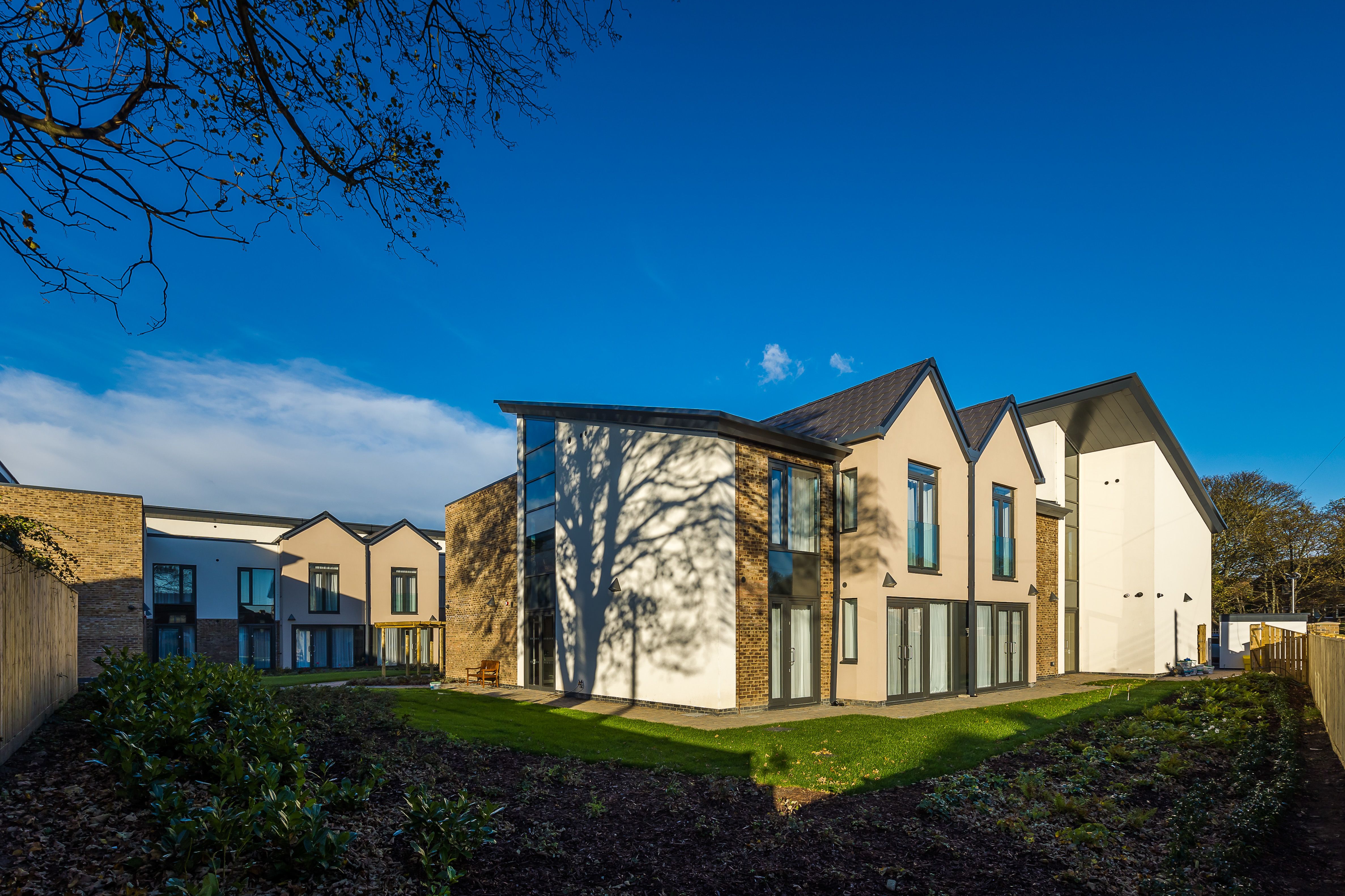 Exterior view of Bede House from the garden