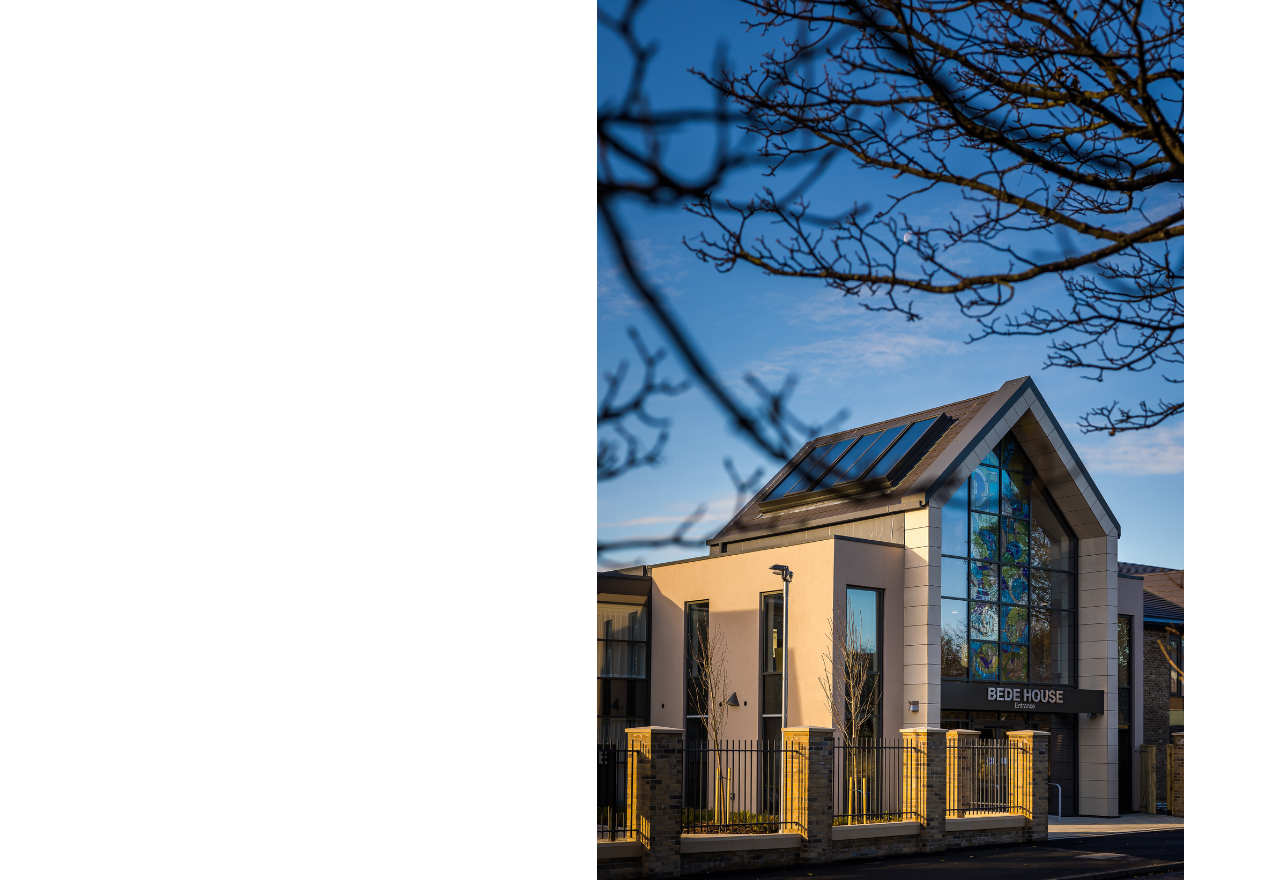 View of Bede House entrance from across the street