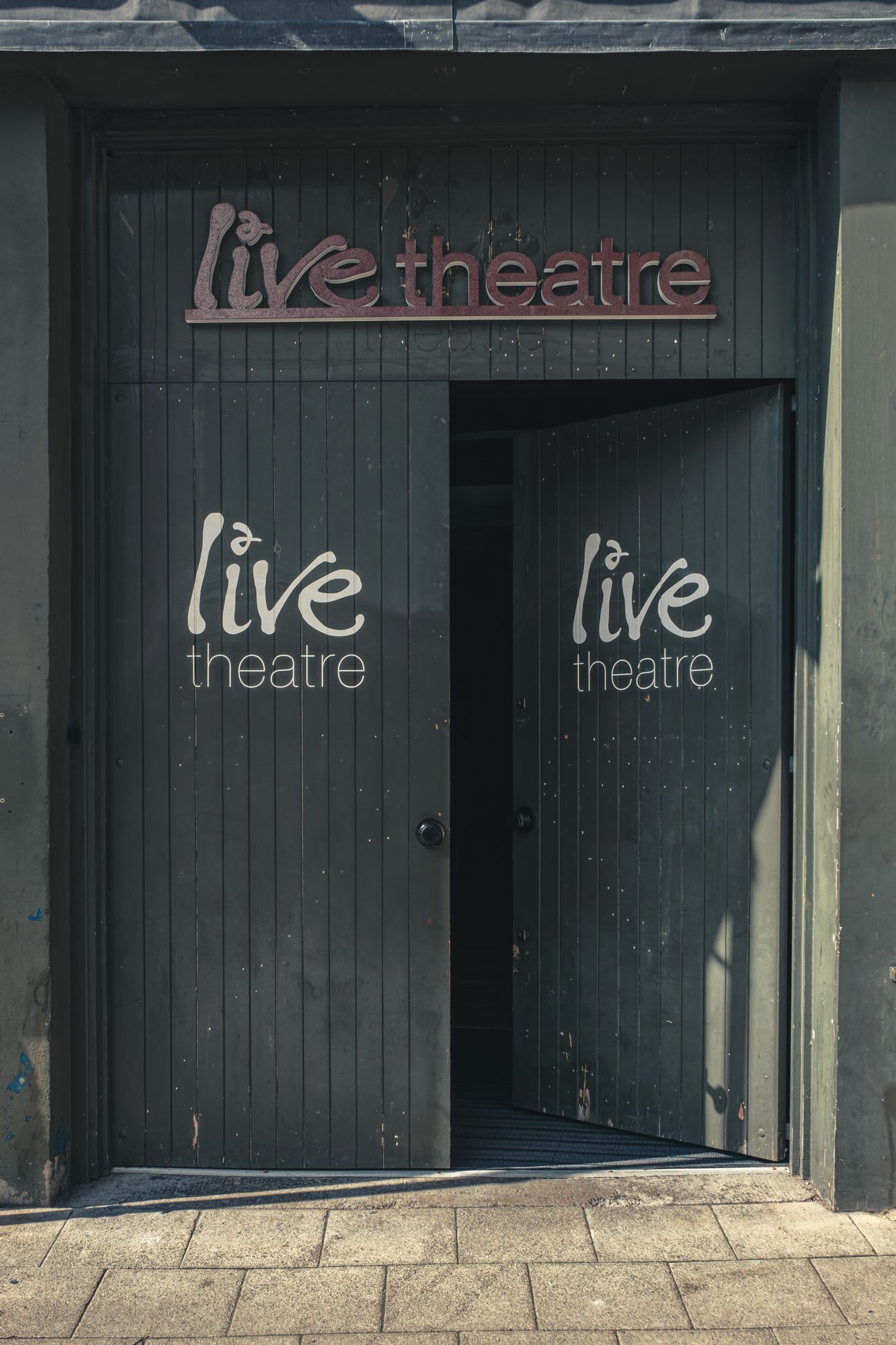 Entrance to Live Theatre on Broad Chare, Newcastle upon Tyne