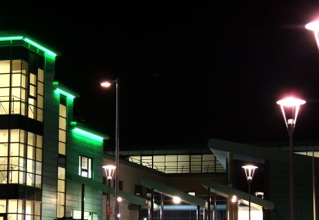 Selby Community Project exterior at night