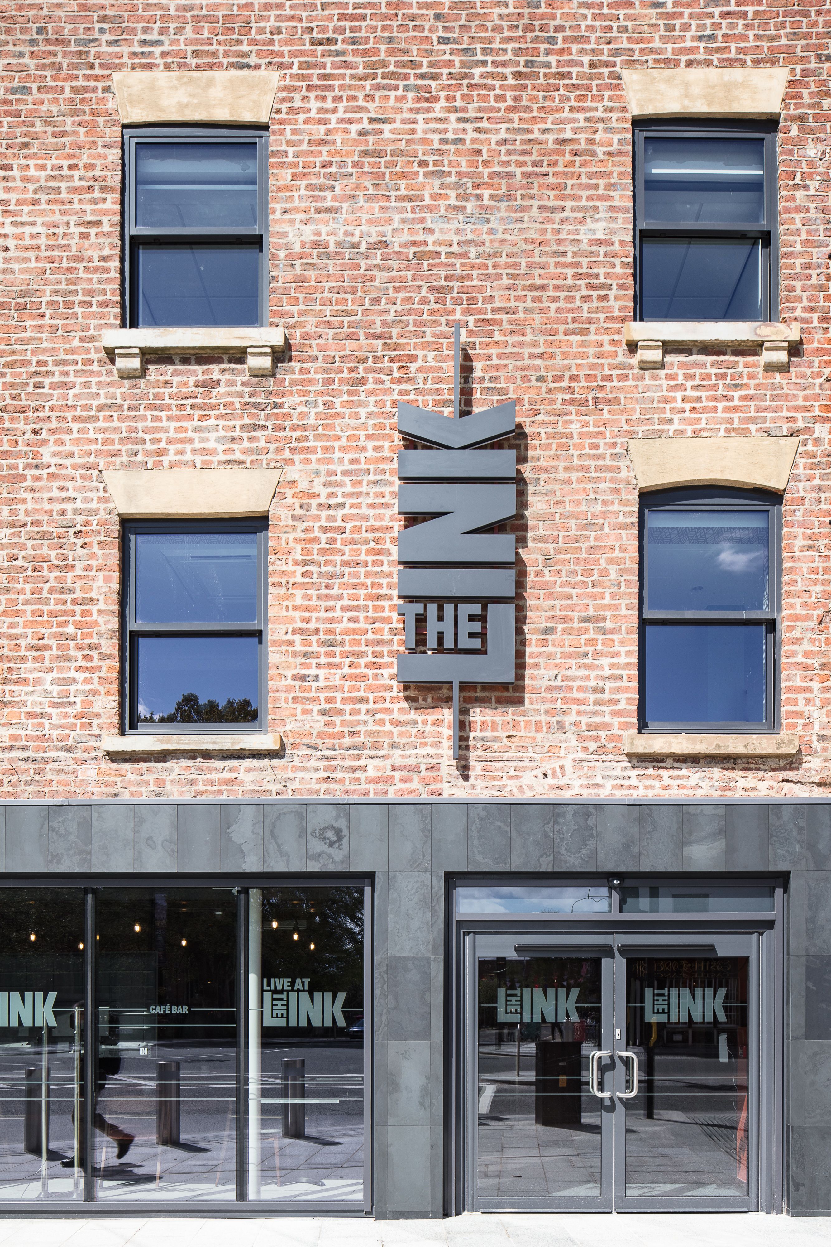 Exterior view of The Link, a 250 capacity gig venue and cafe bar